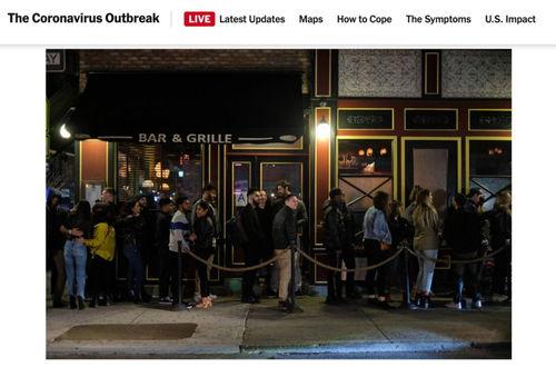 酒吧关门，纽约封城,酒吧关门，城市进入紧急状态